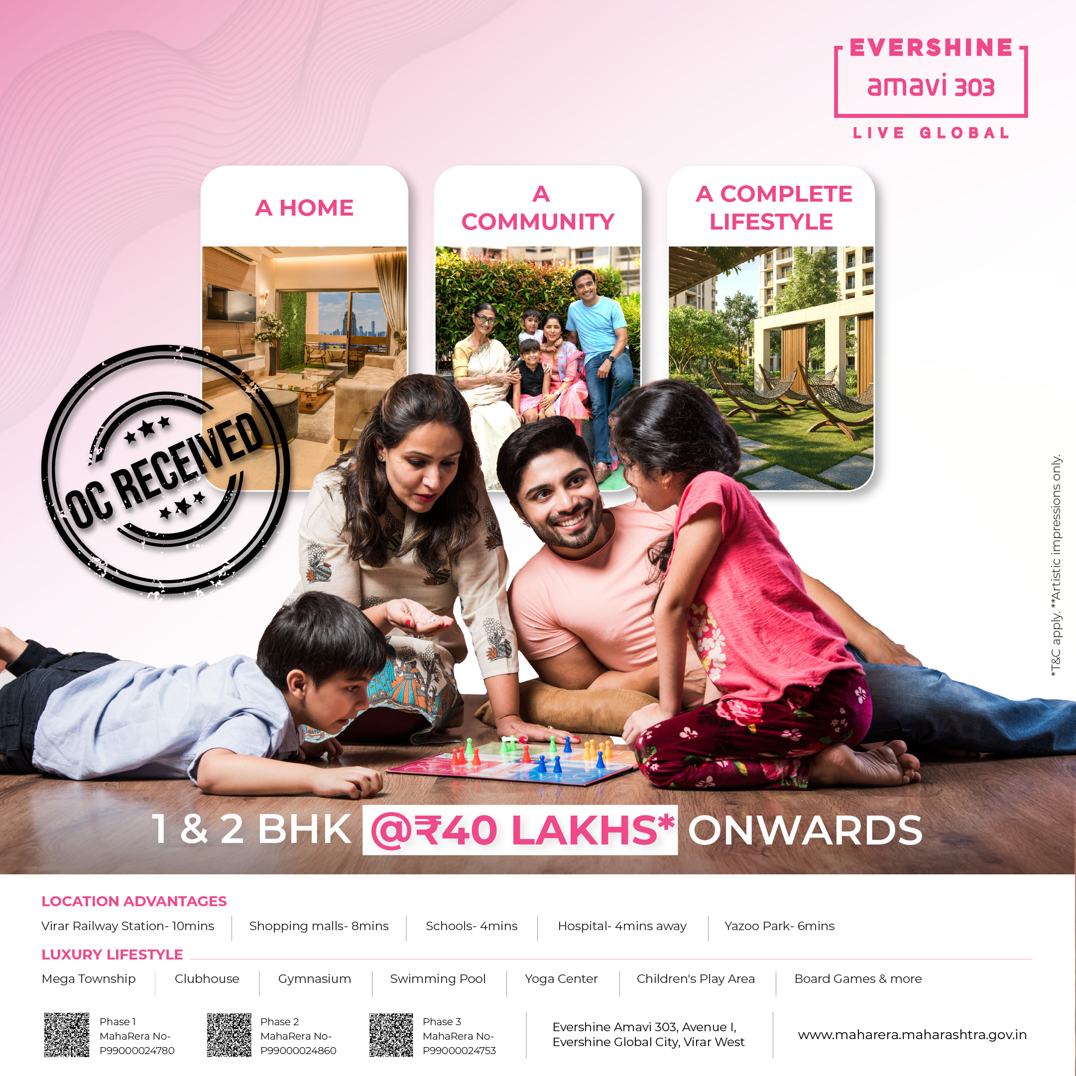 Evershine Amavi Lead Form